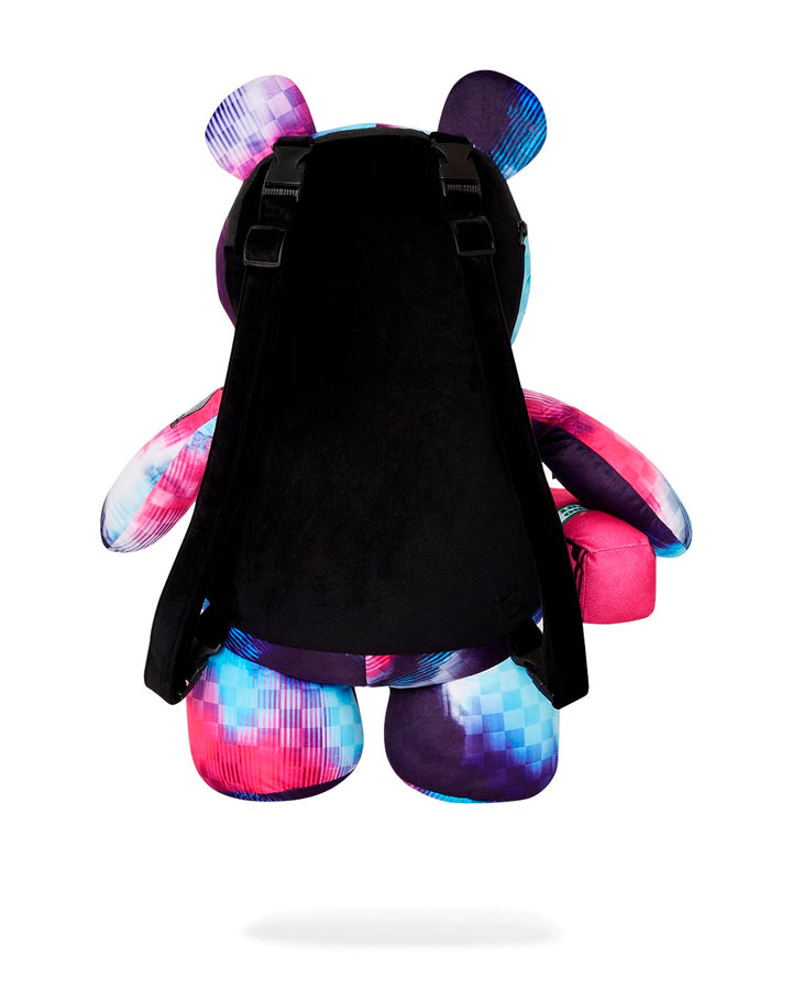 METALLIC TYE DYE BEAR BACKPACK