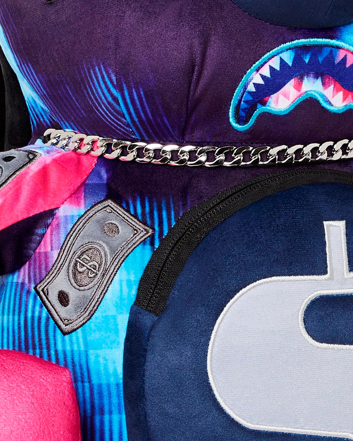 METALLIC TYE DYE BEAR BACKPACK