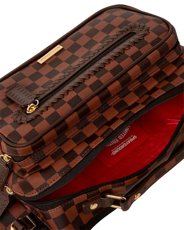 CORE EMBOSSED CHECK CARGO CROSS-BODY