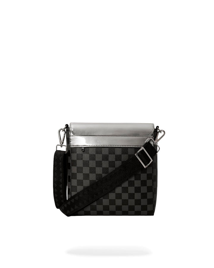 METALLIC DRIP SHARKS IN PARIS MESSENGER SLING