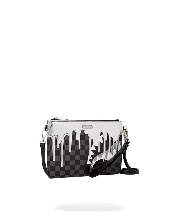 METALLIC DRIP SHARKS IN PARIS CLUTCH