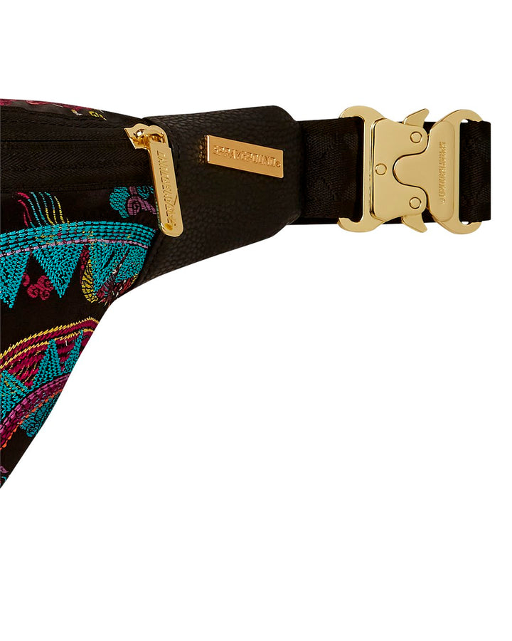 EMBROIDERED DRAGONS SAVVY CROSS-BODY