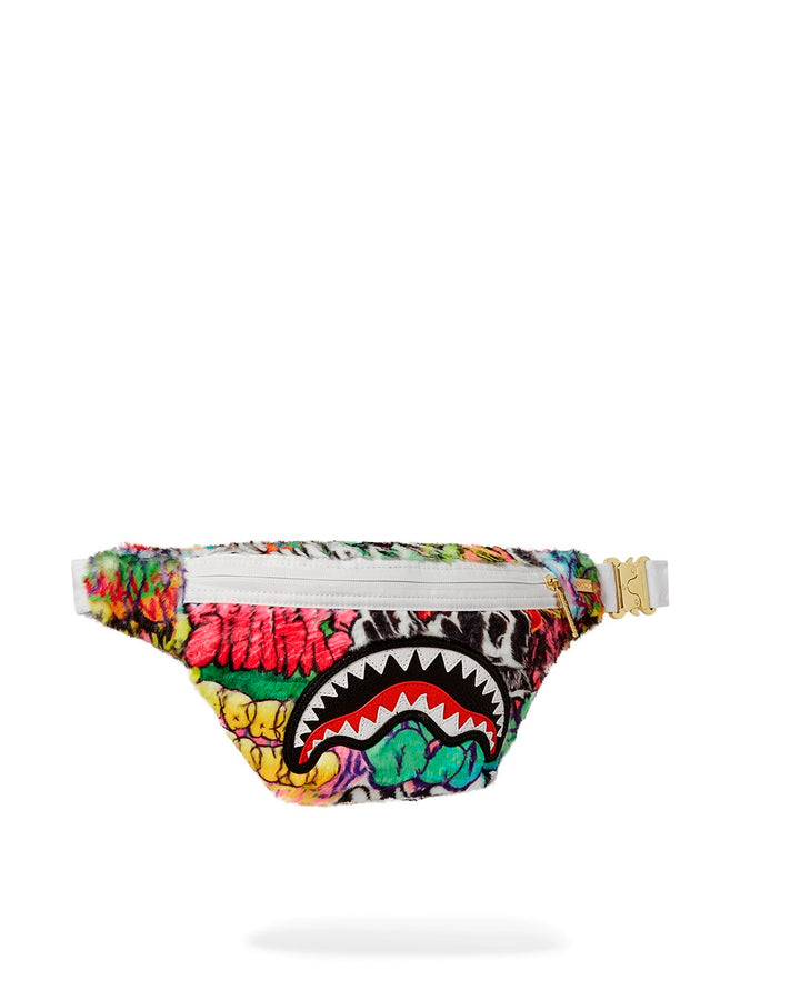 GRAFFITI FAUX FUR SAVVY CROSS-BODY