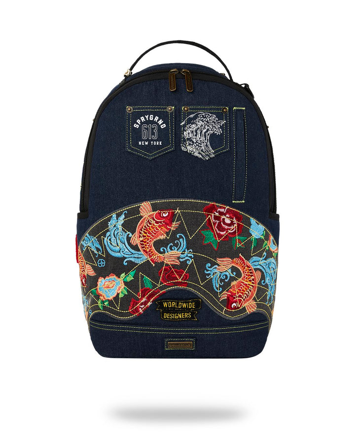 EVISU STYLE DLX-DENIM BACKPACK