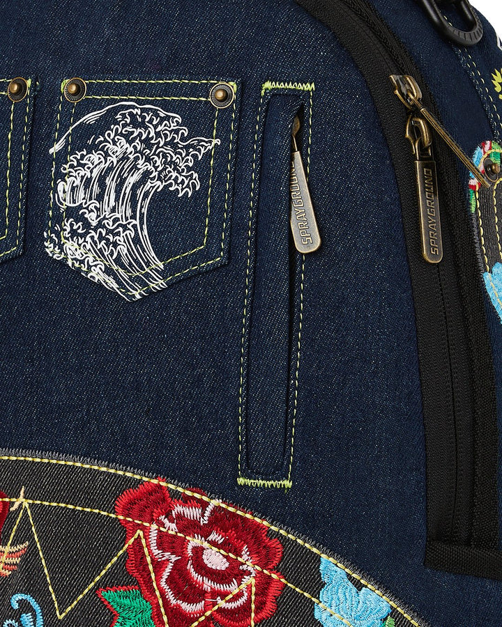 EVISU STYLE DLX-DENIM BACKPACK