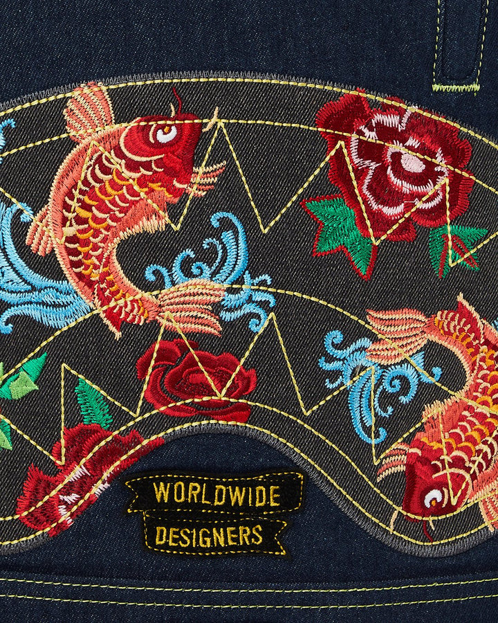 EVISU STYLE DLX-DENIM BACKPACK