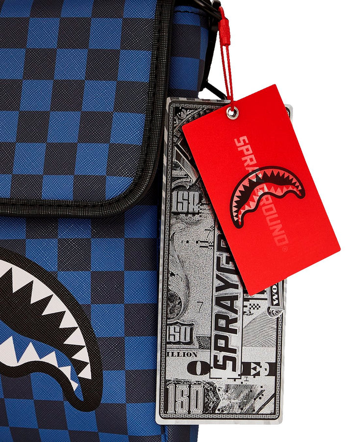 MIDNIGHT SHARKS IN PARIS MESSENGER SLING