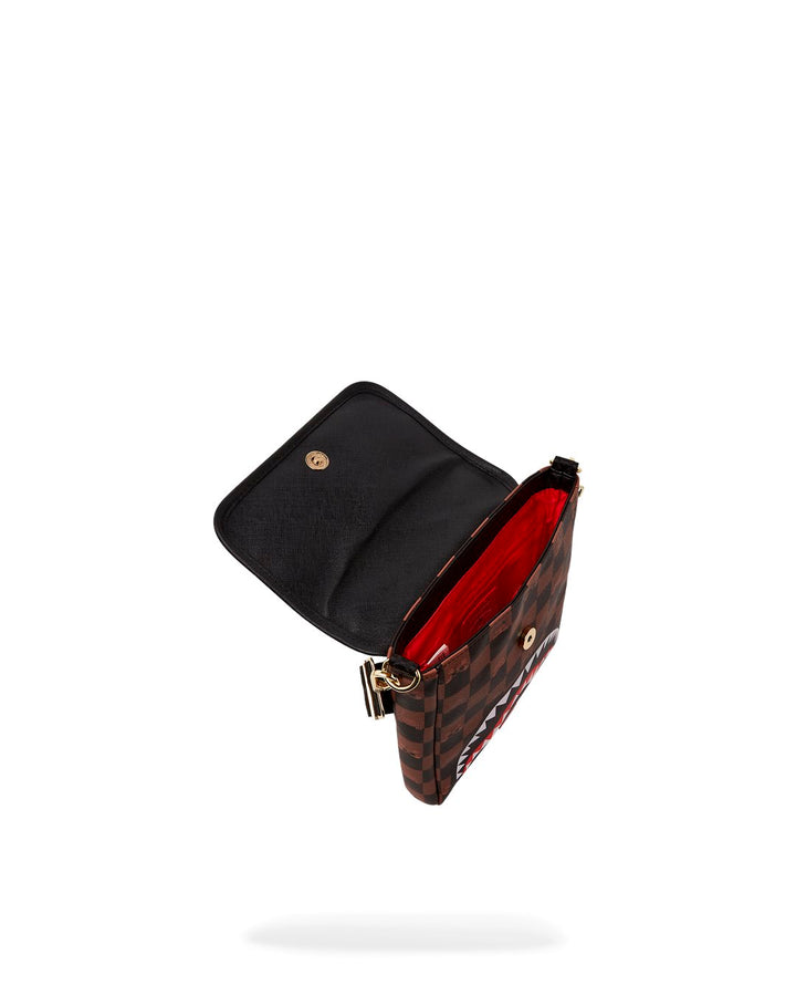 PEEKING CHARACTER CHECK MESSENGER SLING