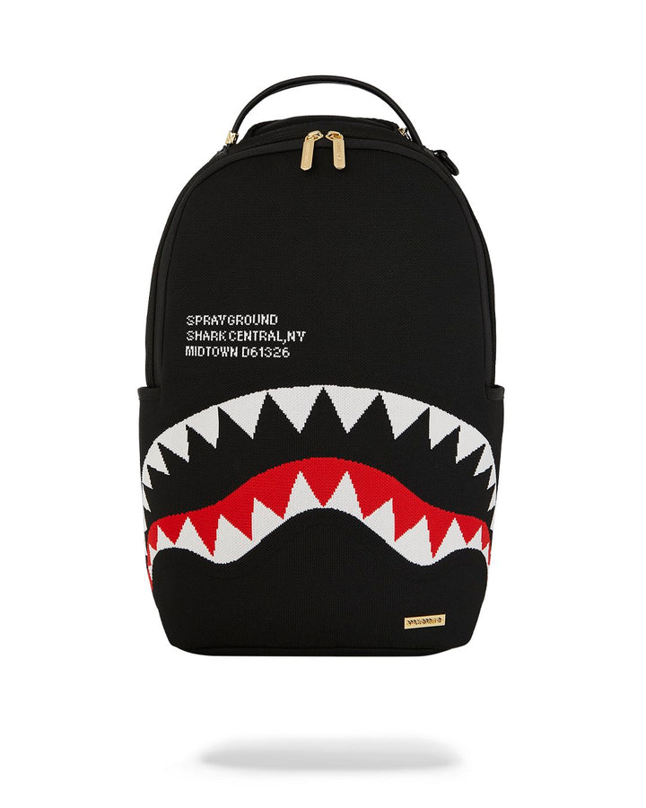 SHARK CENTRAL KNIT BLACK DLX-KNIT BACKPACK