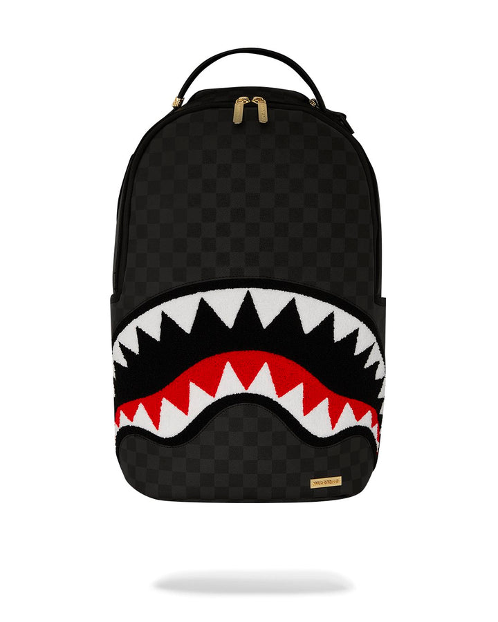 BLACK CHENILLE SIP DLXSV BACKPACK