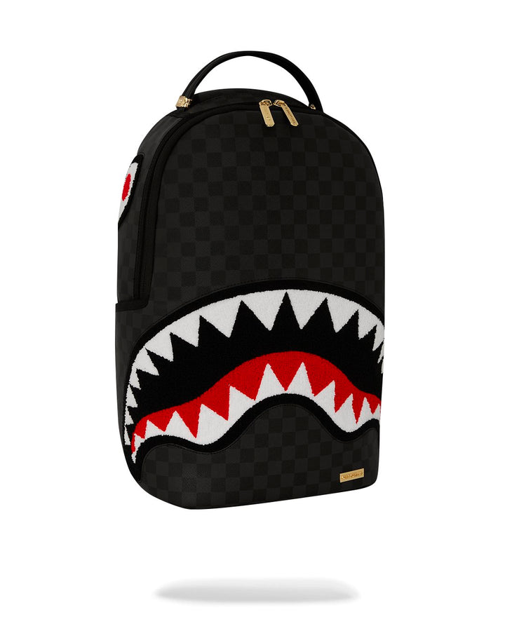 BLACK CHENILLE SIP DLXSV BACKPACK