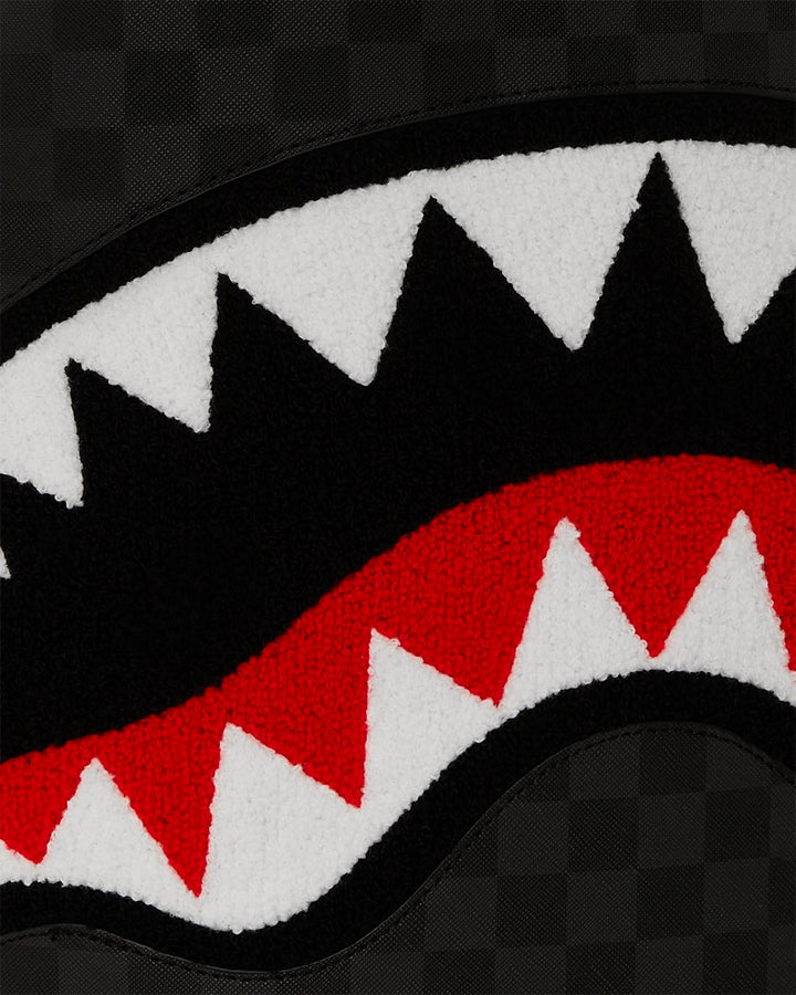 BLACK CHENILLE SIP DLXSV BACKPACK