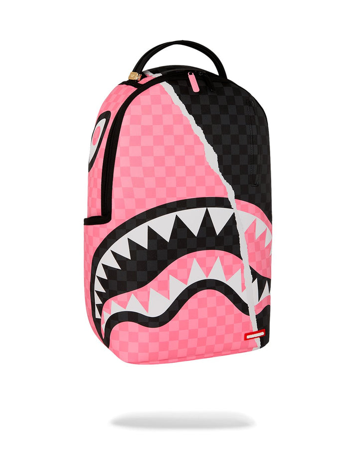 PINK AND BLACK TEAR SIP DLXSV BACKPACK
