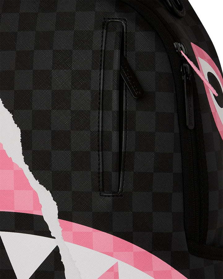 PINK AND BLACK TEAR SIP DLXSV BACKPACK