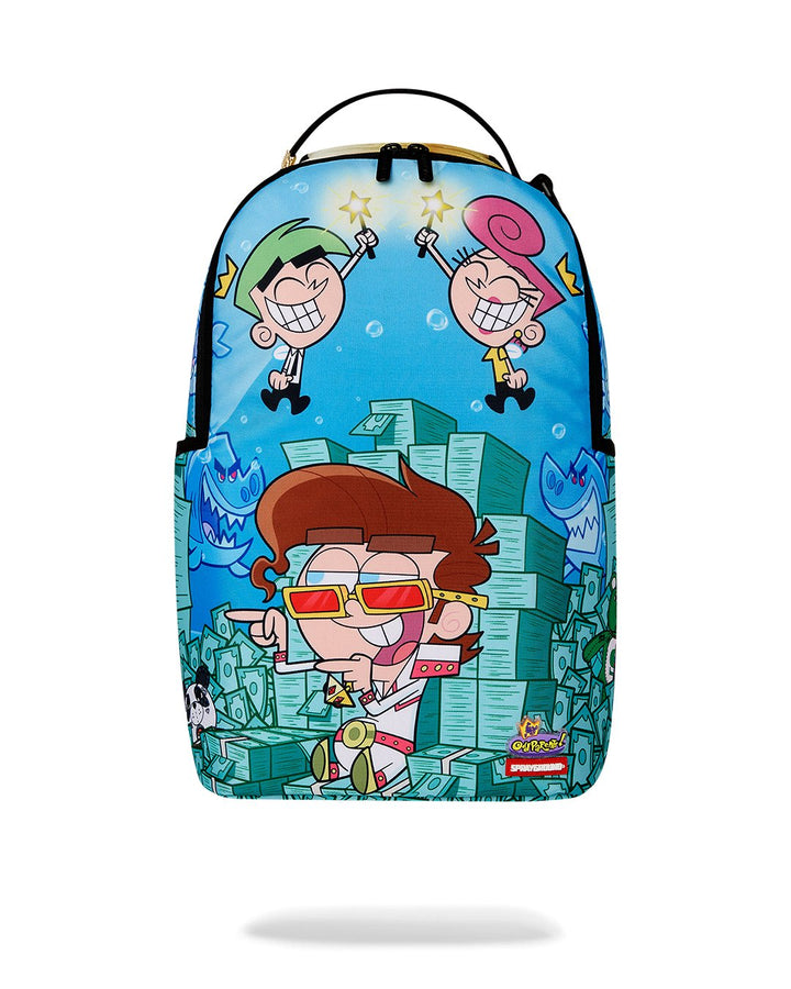 TIMMY SITTNG ON MONEY CHAIR DLXR BACKPACK