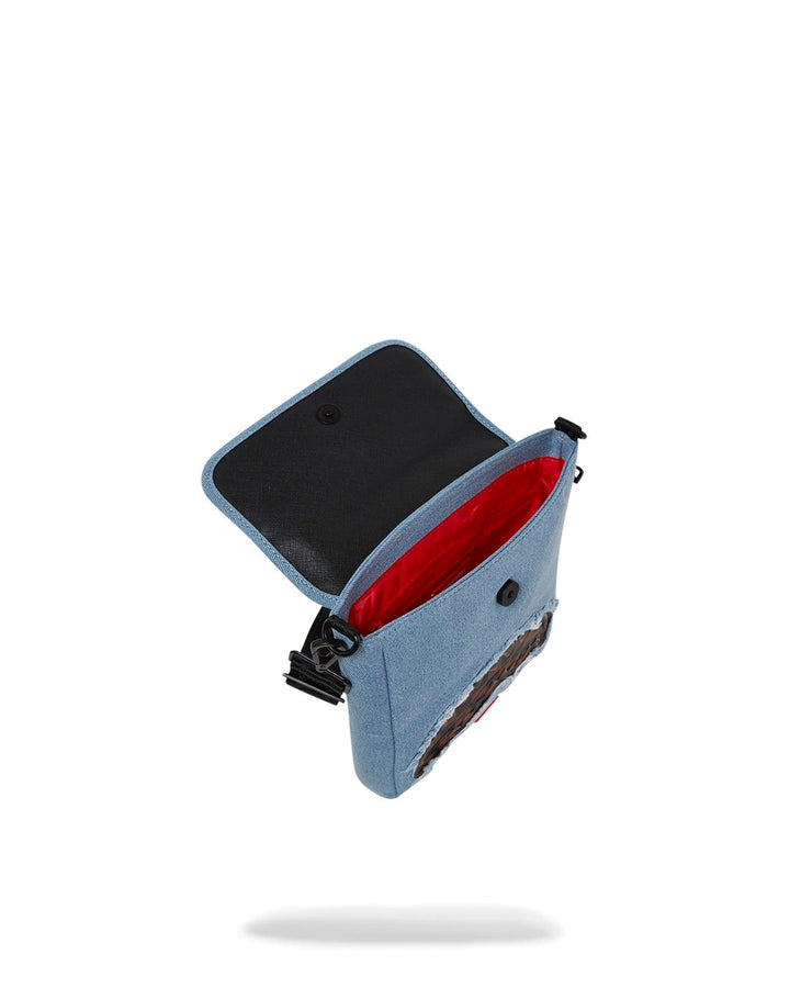 DENIM SHARK MESSENGER SLING