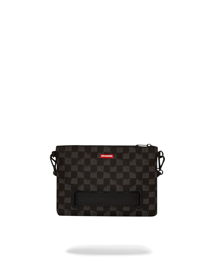 DRIPPING SHARKS IN PARIS CROSSOVER CLUTCH