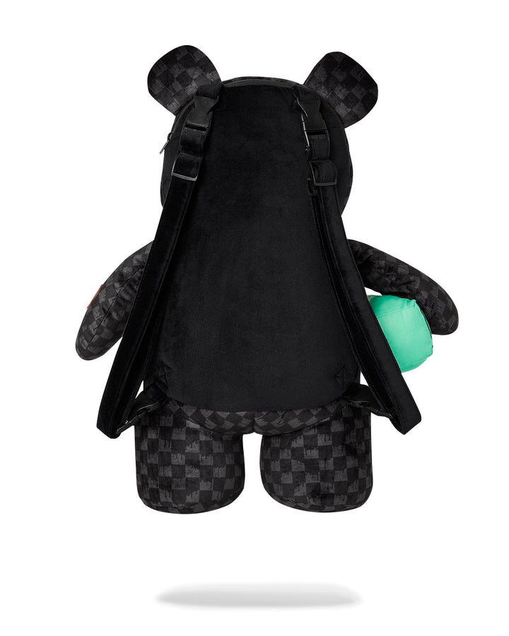 DRIPPING SHARKS IN PARIS MONEYBEAR TEDDY BEAR BACKPACK