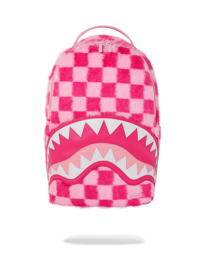 PINK FUR CHECK DLXSF BACKPACK