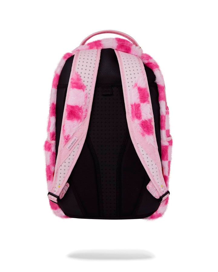 PINK FUR CHECK DLXSF BACKPACK