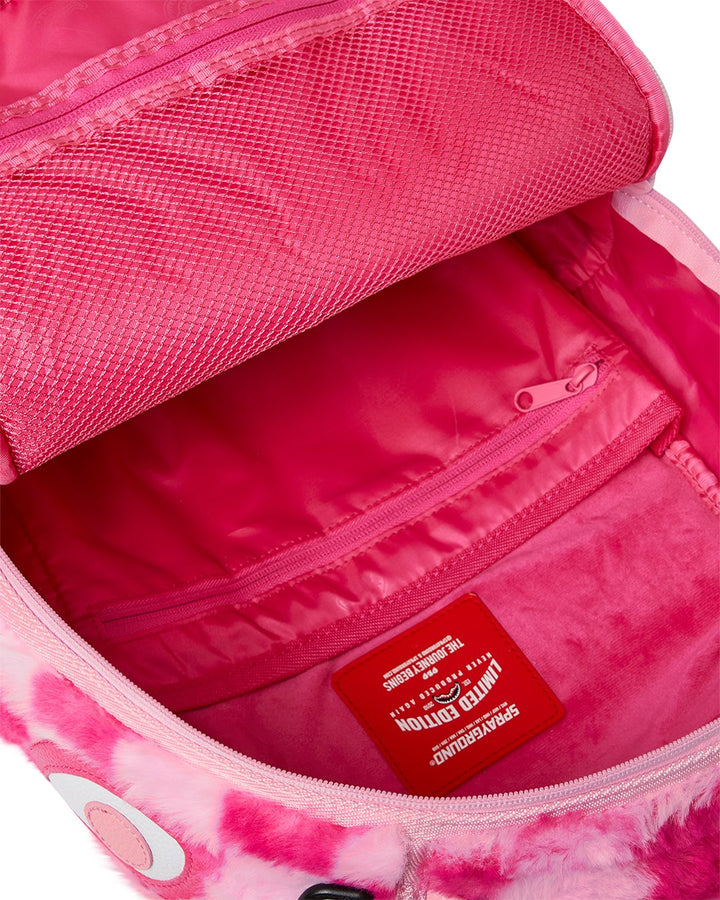 PINK FUR CHECK DLXSF BACKPACK
