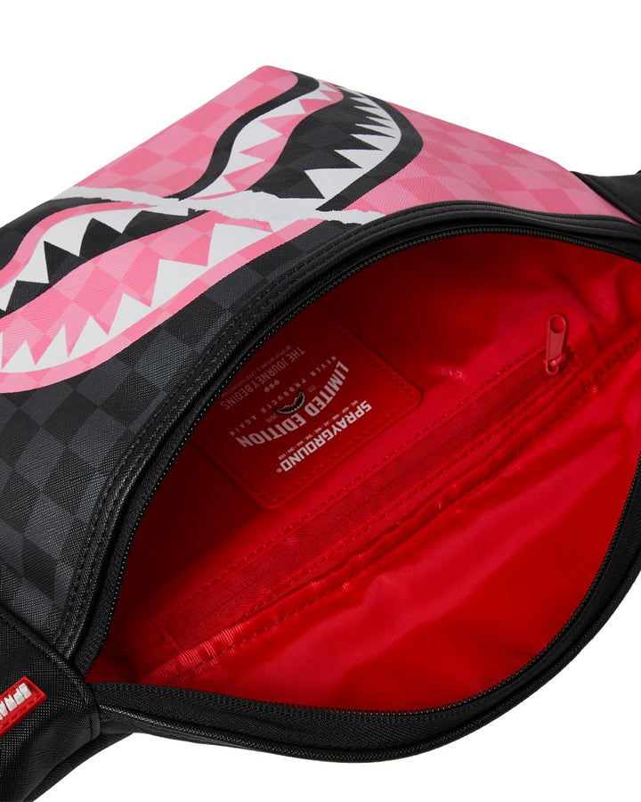 PINK AND BLACK TEAR SIP SAVVY CROSSBODY