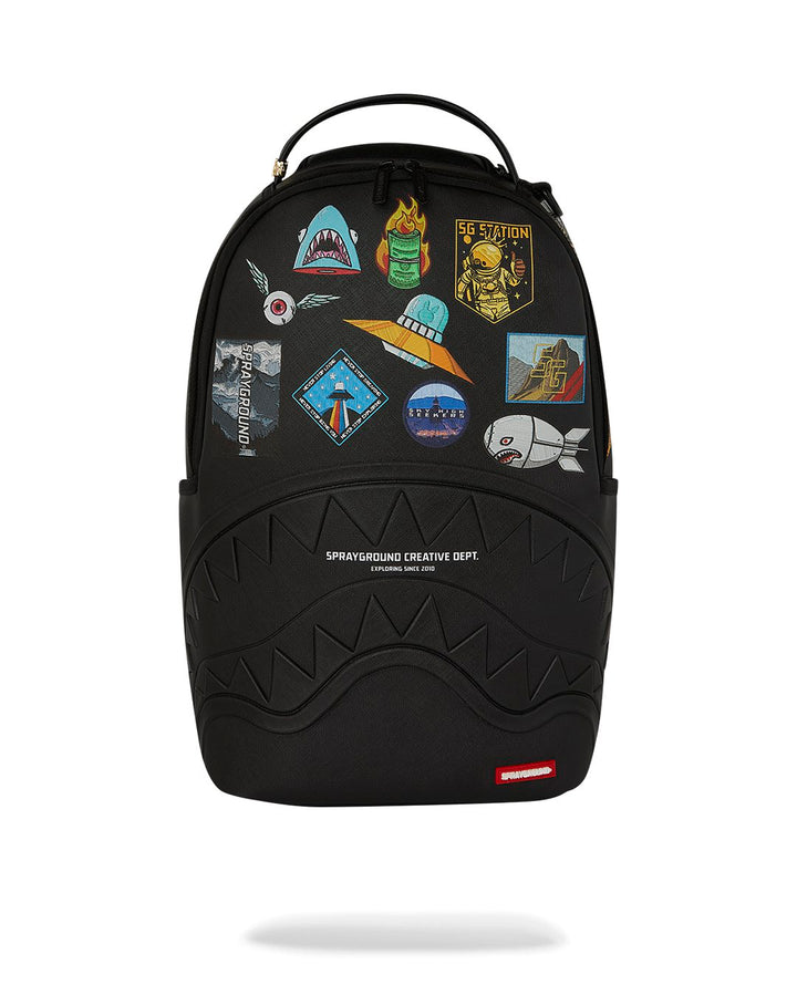 SHARKMOUTH EMBOSSED W/ PATCHES DLXSV BACKPACK