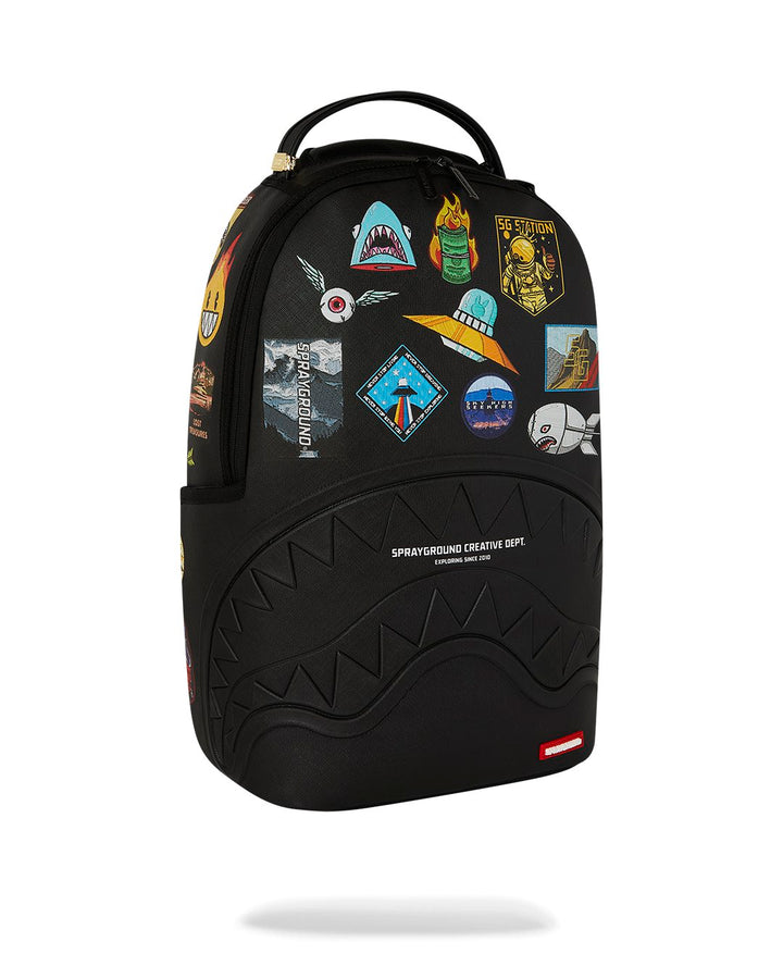 SHARKMOUTH EMBOSSED W/ PATCHES DLXSV BACKPACK