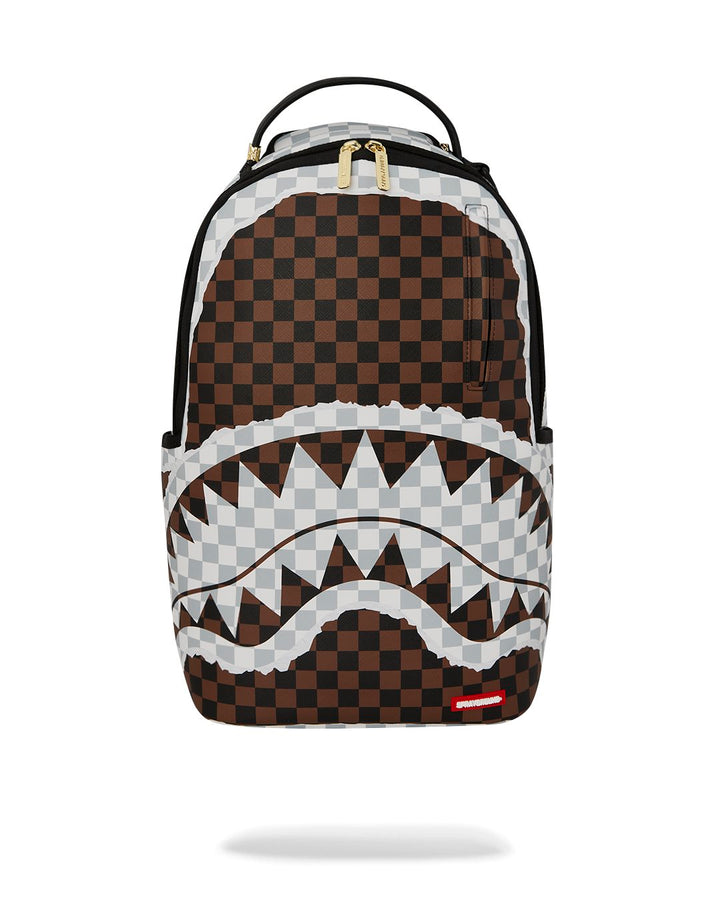SIP BROWN AND CREAM TEAR DLXSV BACKPACK