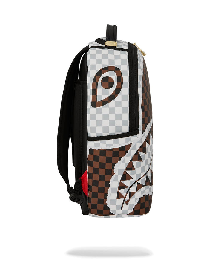 SIP BROWN AND CREAM TEAR DLXSV BACKPACK