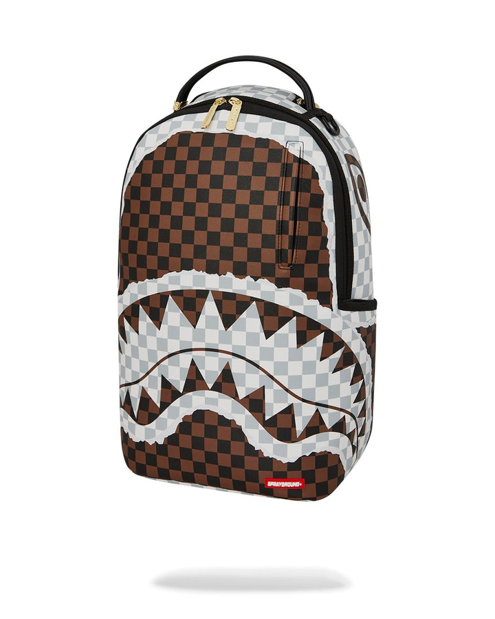 SIP BROWN AND CREAM TEAR DLXSV BACKPACK