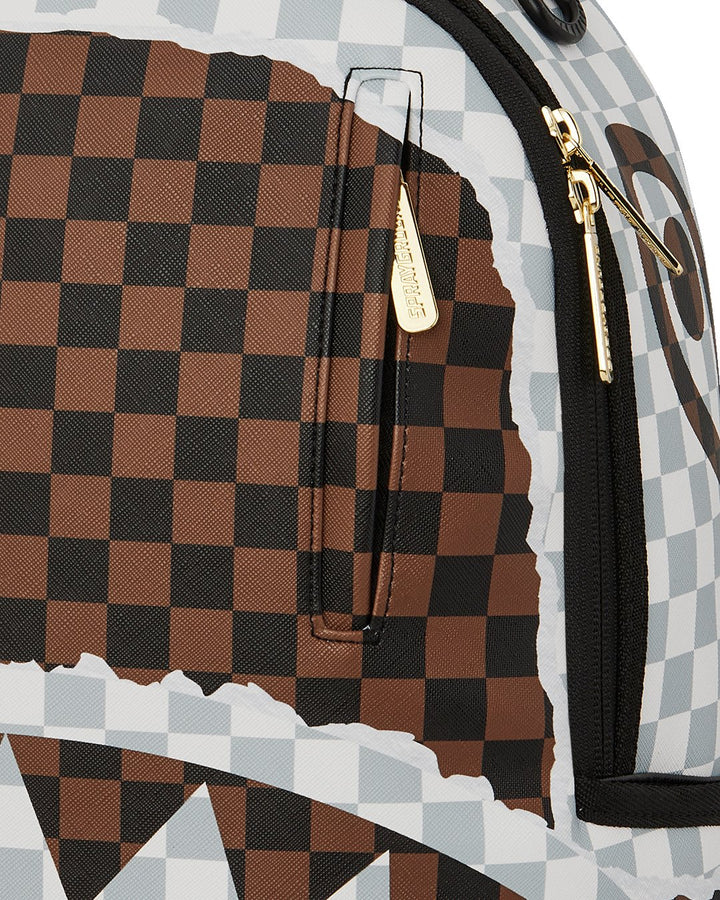 SIP BROWN AND CREAM TEAR DLXSV BACKPACK