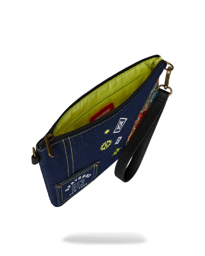 EVISU STYLE CROSSOVER CLUTCH