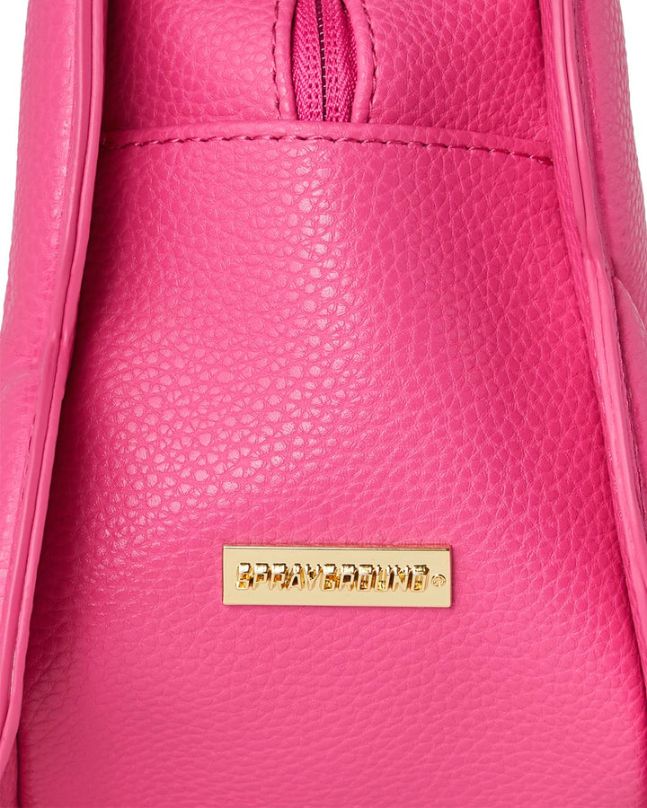 HOT PINK SHARK BUBBLE LETTER HANDBAG