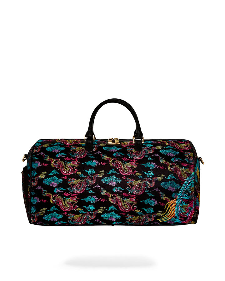EMBROIDERED DRAGONS DUFFLE