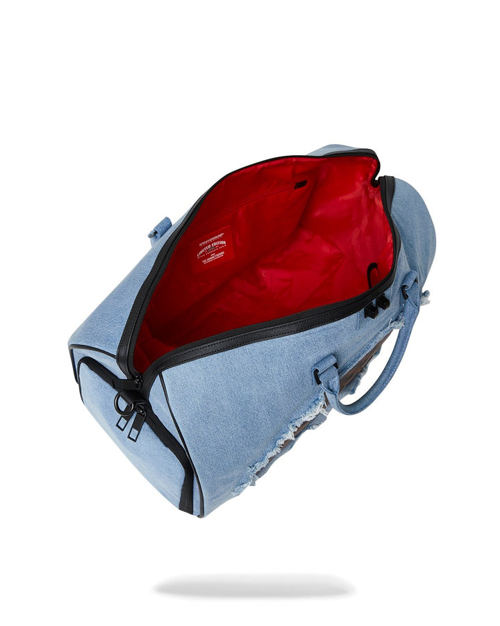 DENIM SHARK DUFFLE