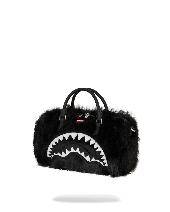 FUR CRAY BLACK MINI DUFFLE