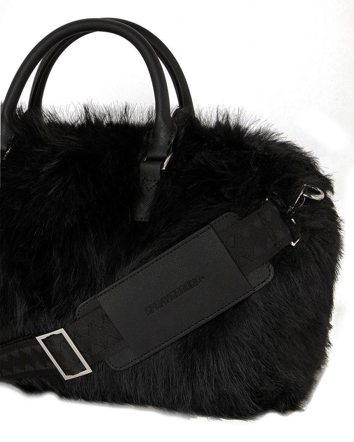 FUR CRAY BLACK MINI DUFFLE