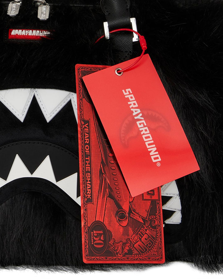 FUR CRAY BLACK MINI DUFFLE