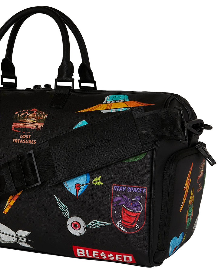 SHARKMOUTH EMBOSSED PATCHES LARGE DUFFLE