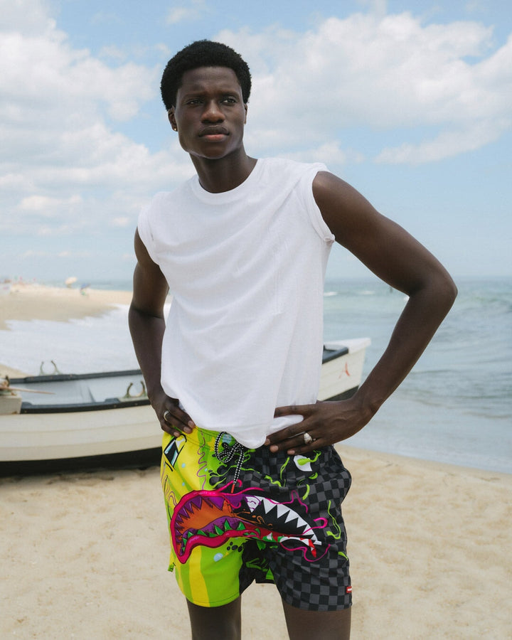 SPLIT WEIRD SWIM SHORTS