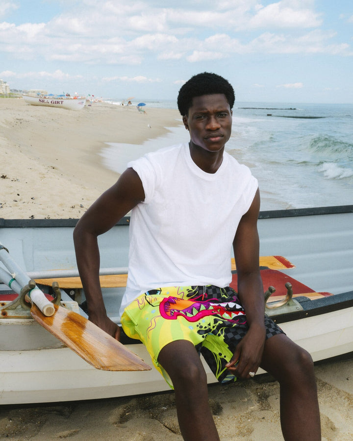 SPLIT WEIRD SWIM SHORTS