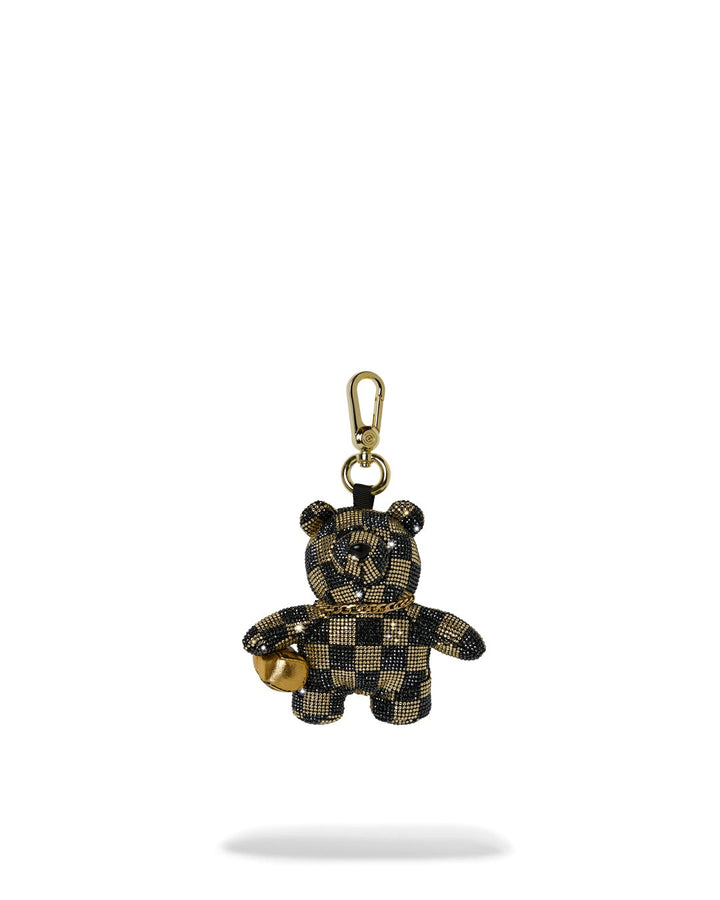 GOLD AND DANGEROUS BEAR KEYCHAIN