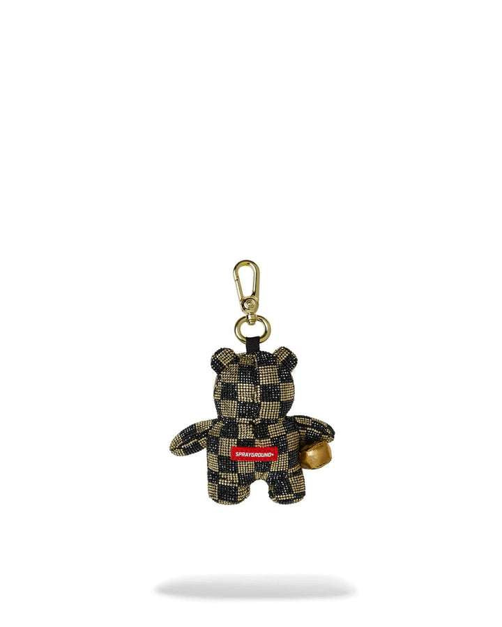 GOLD AND DANGEROUS BEAR KEYCHAIN