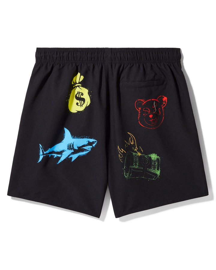 STENCILS SWIM SHORT