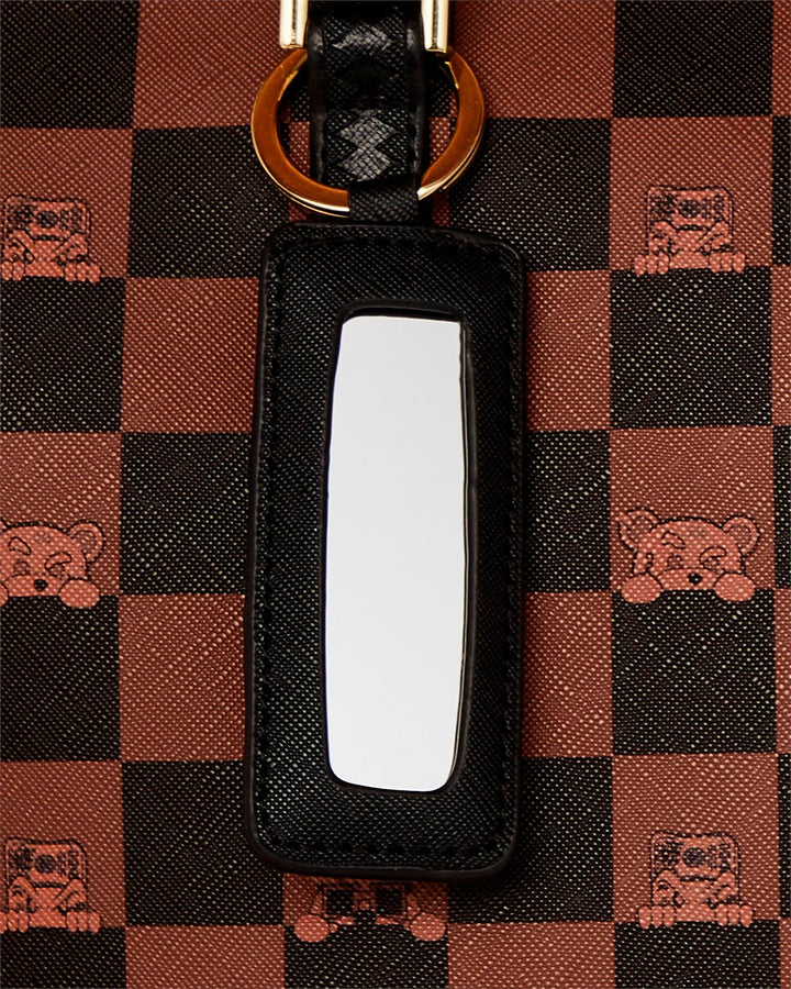 PEEKING CHARACTER CHECK TOTE