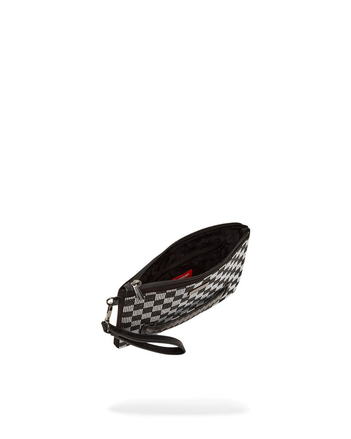 CHECKERED TRINITY CROSS-OVER CLUTCH