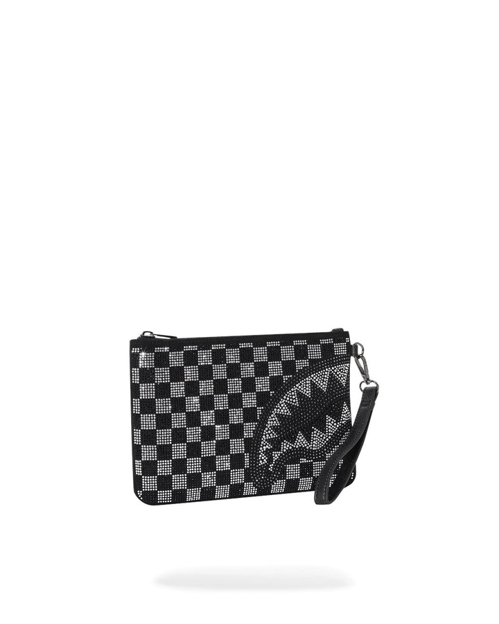CHECKERED TRINITY CROSS-OVER CLUTCH