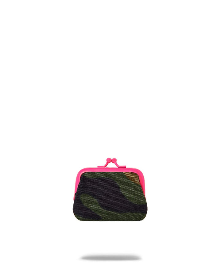 CAMO PINK COIN PURSE