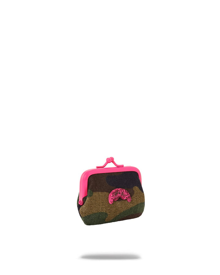 CAMO PINK COIN PURSE